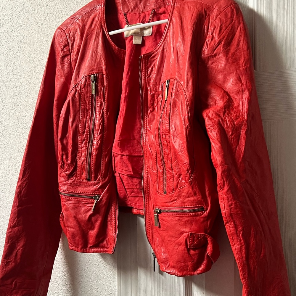 Michael kors Leather Jacket size Xl